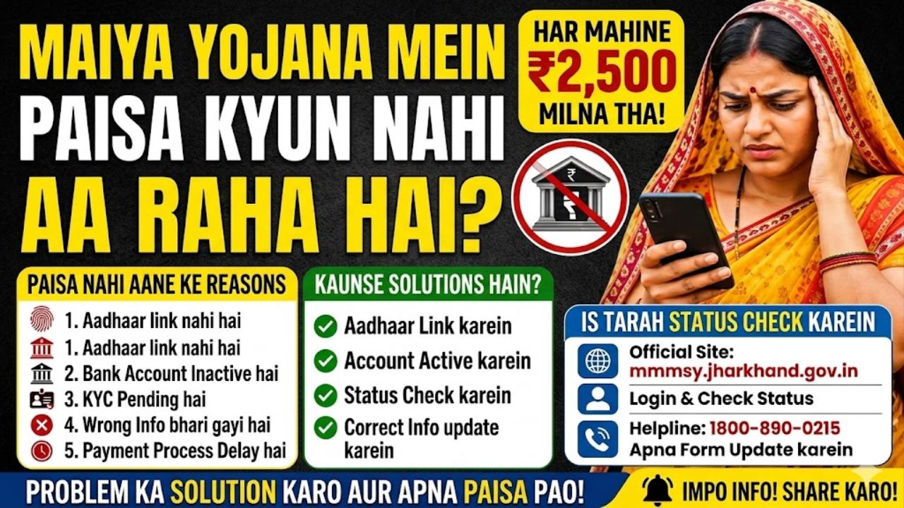 Maiya Yojana Me Paisa Kyu Nahi AA Raha Hai?