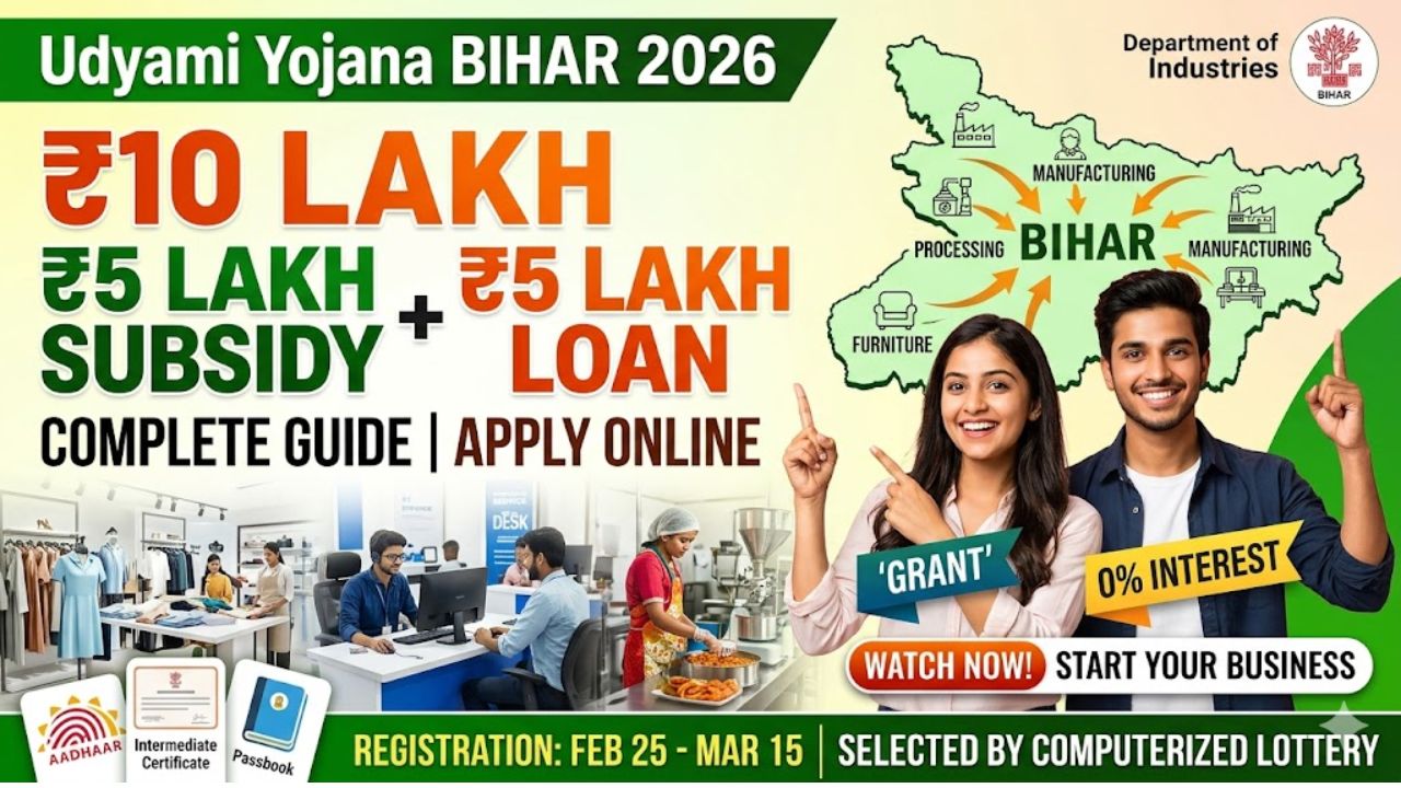 Udyami Yojana Bihar 2026