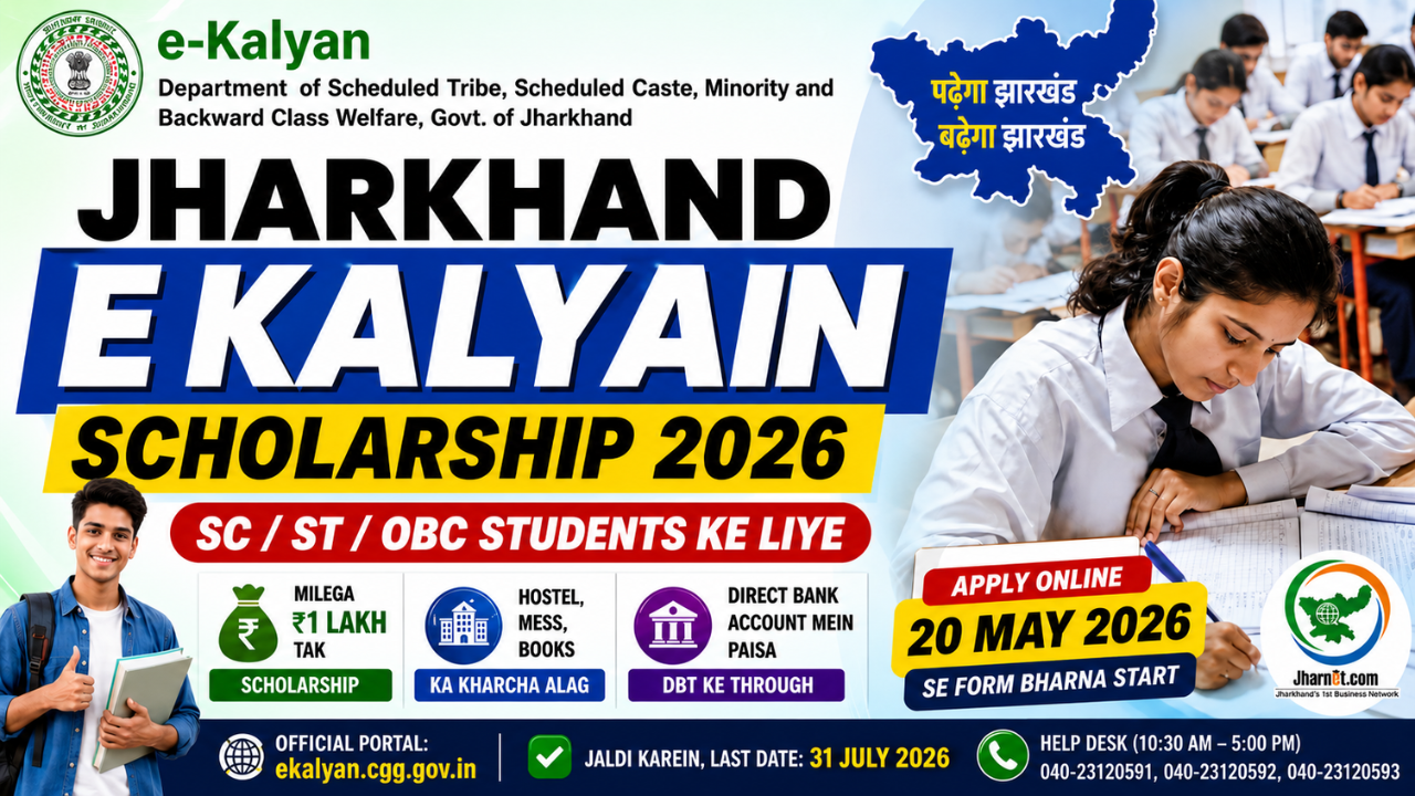 E Kalyan Scholarship Jharkhand