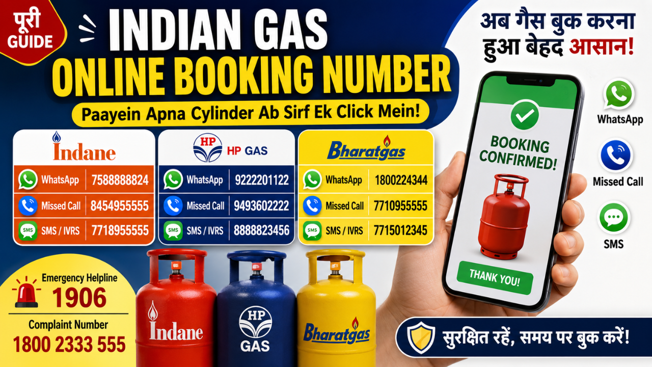 Indian Gas Online Booking Number
